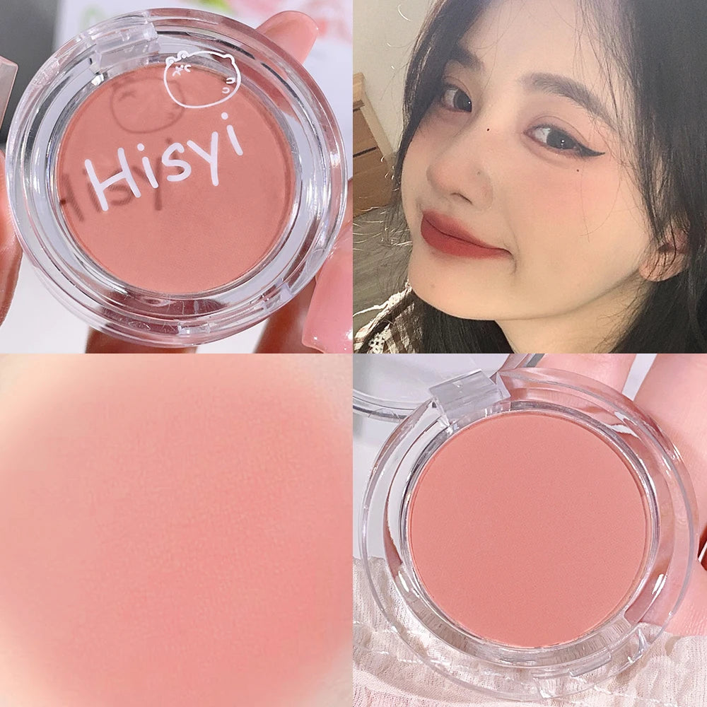 HISYI slightly tipsy blush matte fine flash micro flash natural color makeup pure desire monochrome blush plate