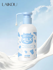 LAIKOU Milk Body Lotion 200g Deep Hydrating Smoothing Nourishing Shea Butter Daily Body Moisturizer