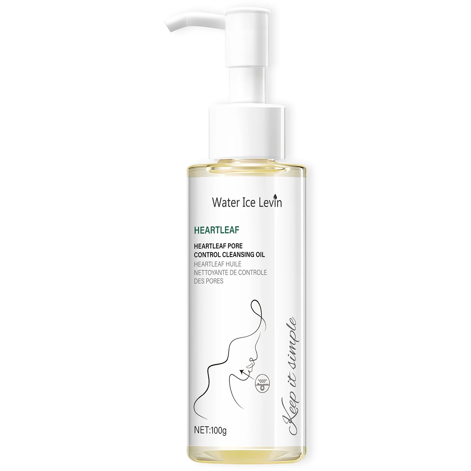 Heartleaf Pore Control Cleansing Oil with Niacinamide - Moisturizing & Protecting Daily Facial Cleanser for Elastic Skin