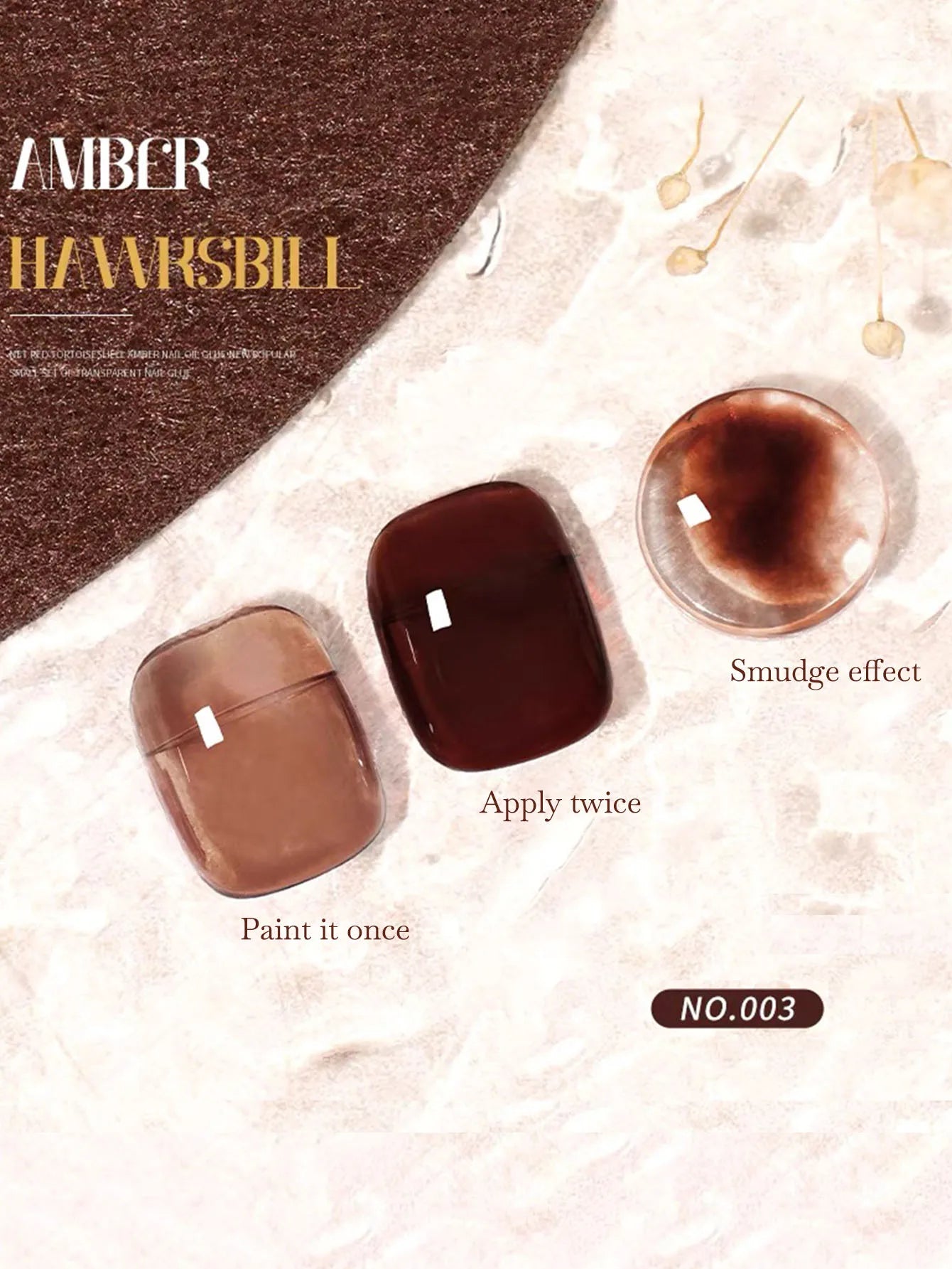 1-6pcs PSK Tortoiseshell Amber Gel Nail Polish 2026 New Autumn Popular Maillard Brown Semi Transparent Amber Dyeing Gel NaIl Art