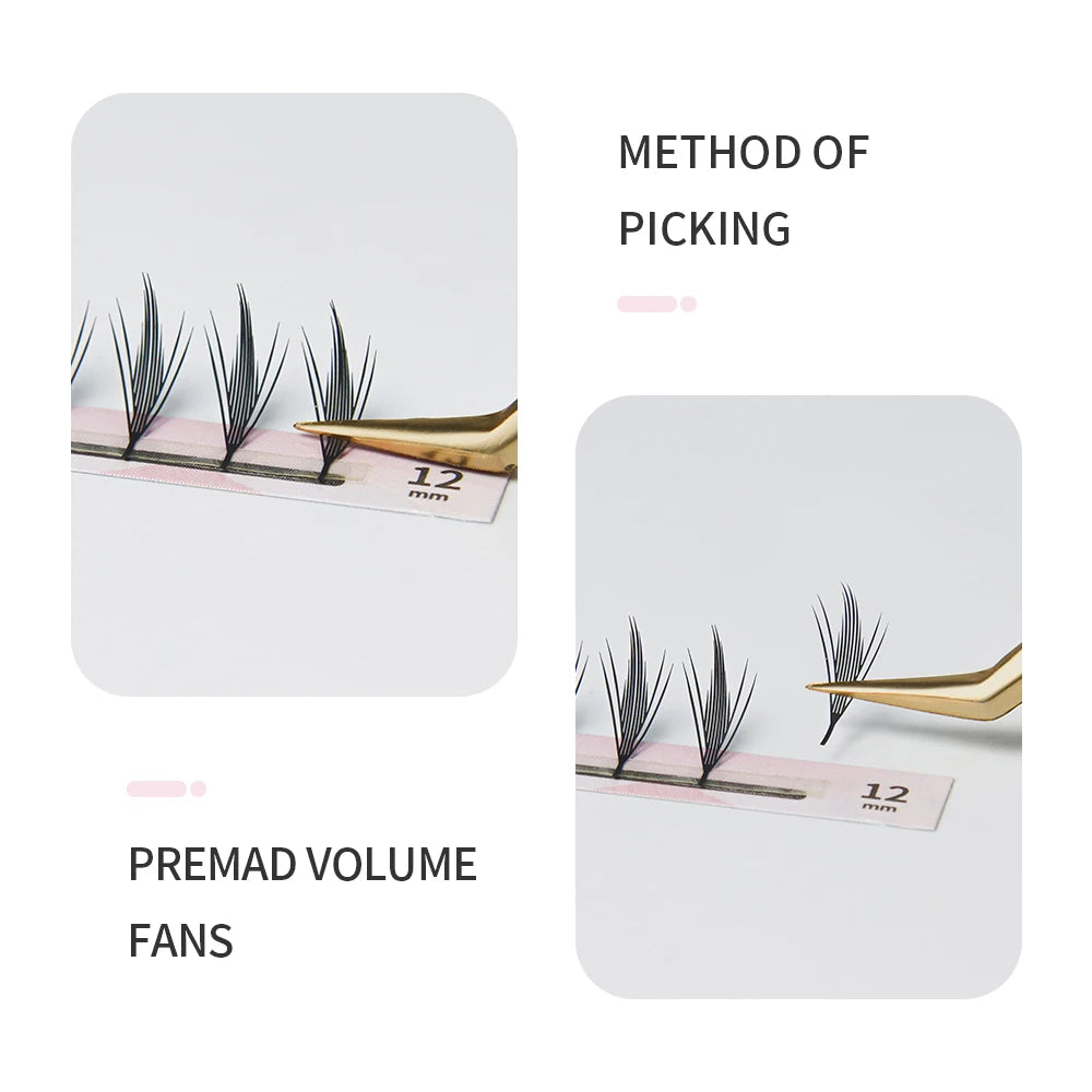 GLAMLASH Comic Spire Eyelash Extension Natural Comango Manga False Eyelashes Premade Fans Feather Anime Lashes Makeup Tools