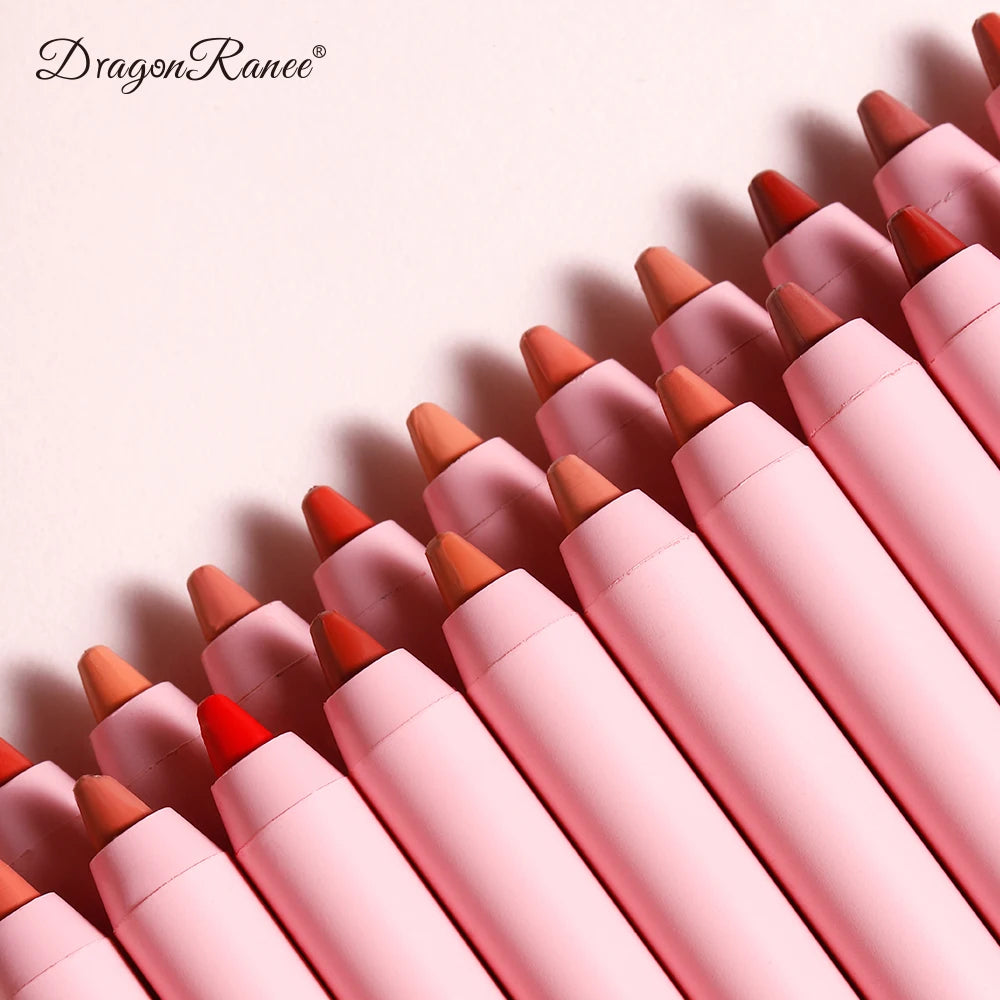 Waterproof Matte Lip Liner in Bean Paste Color, Lip Plumping Lipstick Pen, Non-Fading Lip Liner, Waterproof and Sweat-Proof Long-Lasting Matte Lip Liner, One-Second Plump Lip Lipstick Pen