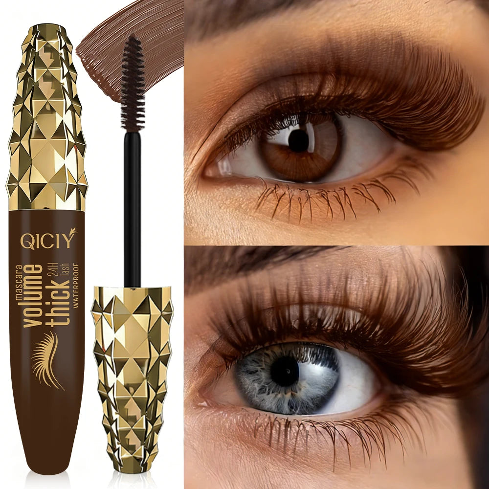Waterproof Brown Mascara, Thick and Long-lasting, Not Prone To Smudging The Lashes