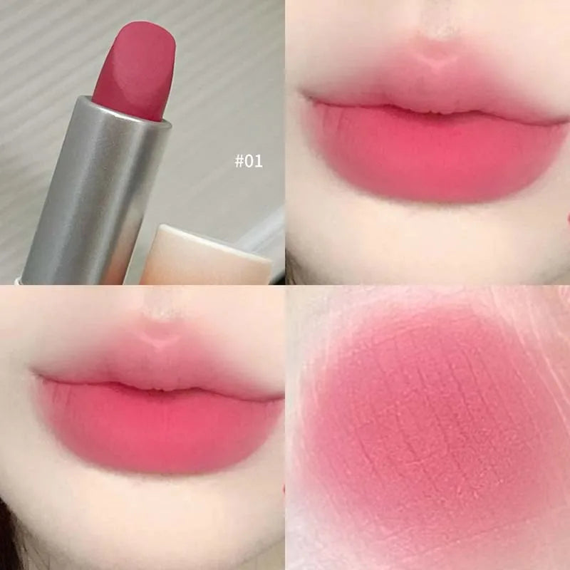 HERORANGE Yarn Felt Velvet Fog Matte Lipstick Fog Face Velvet Color Holding Makeup Lifting Color Whitening Lipstick
