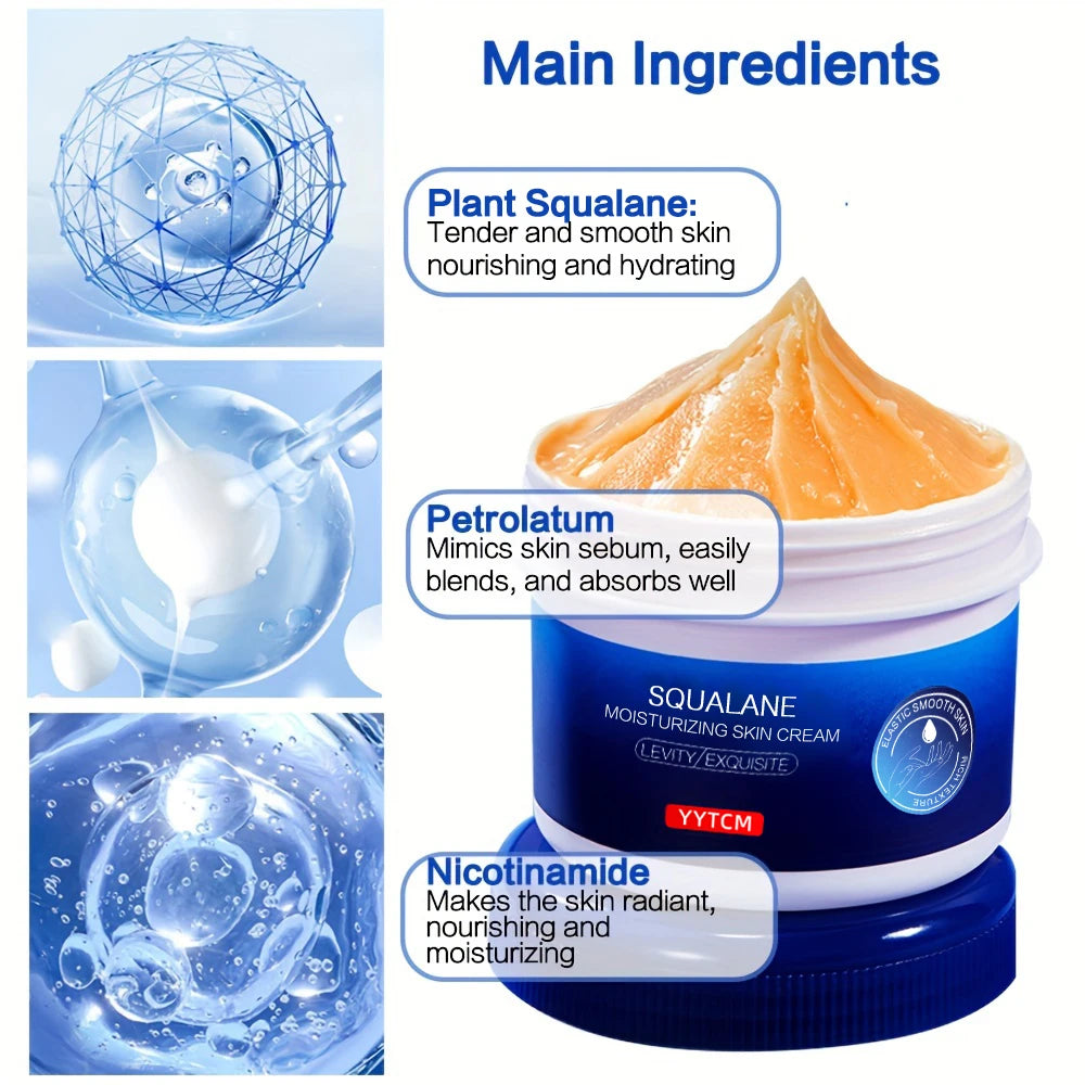 1pc/2pcs Squalane Intensive Repair Foot Cream Heal Cracked Heels, Ultra Moisturizing Dry Skin And Nourishing Foot Skin 70g/pc