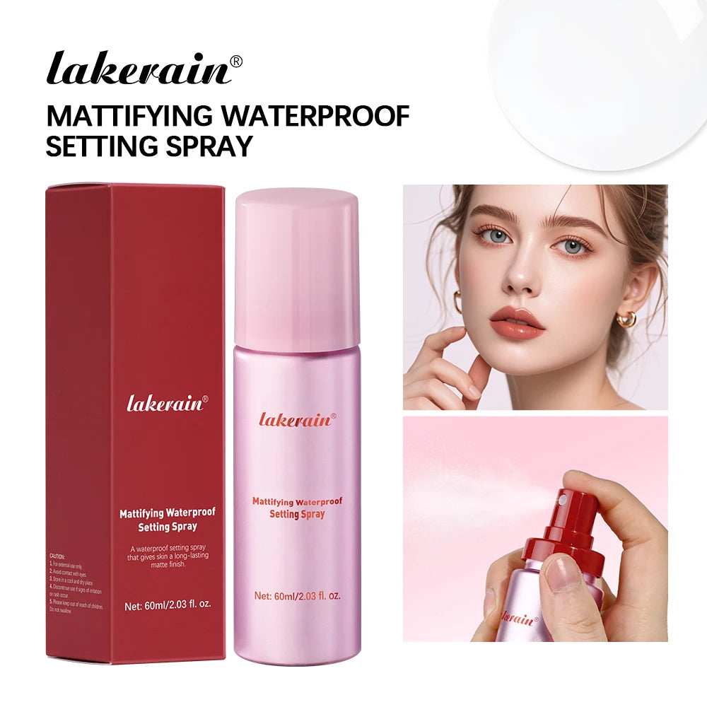 Setting Spray Lasting Waterproof Anti-Sweat Long-Lasting Oil Control Hold Makeup Fine Mattifying Setting Spray Cosmetics Face