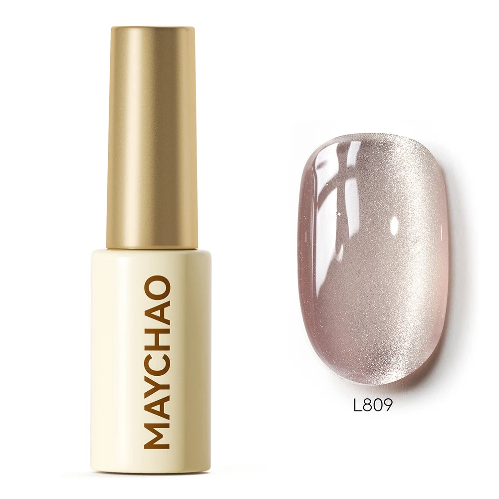 MAYCHAO 5ML Gel Nail Polish 9D Laser Diamond Glitter Cat Eye Gel Semi-Permanent Soak Off UV LED Gel Nail Manicure Tools Nail Art