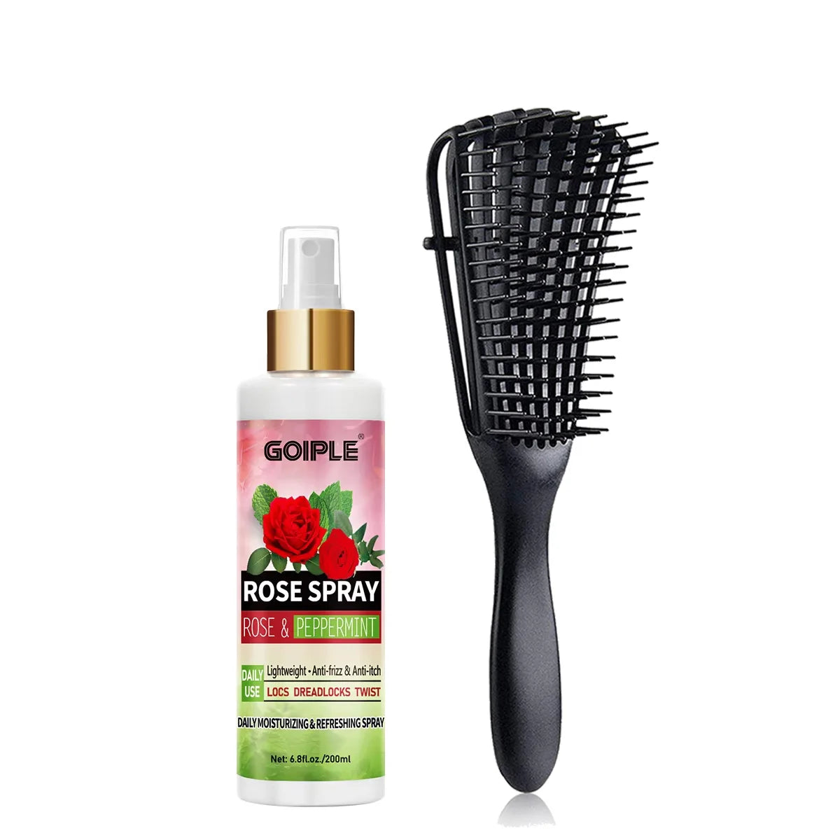 Rose Water Spray Moisturizing Nourish Hair Soothing Scalp Anti-frizz Conditioner Add Hair Shine and Smoothness Hair Care Product