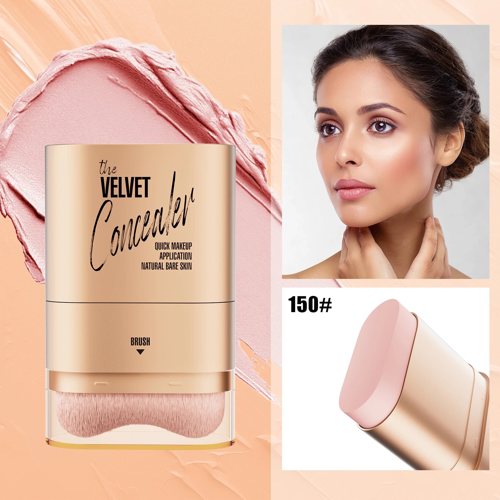 Face Foundation Contour Stick Long-wear Lightweight Brighten Stick Face Concealer Blemish Contouring Beauty Makeup