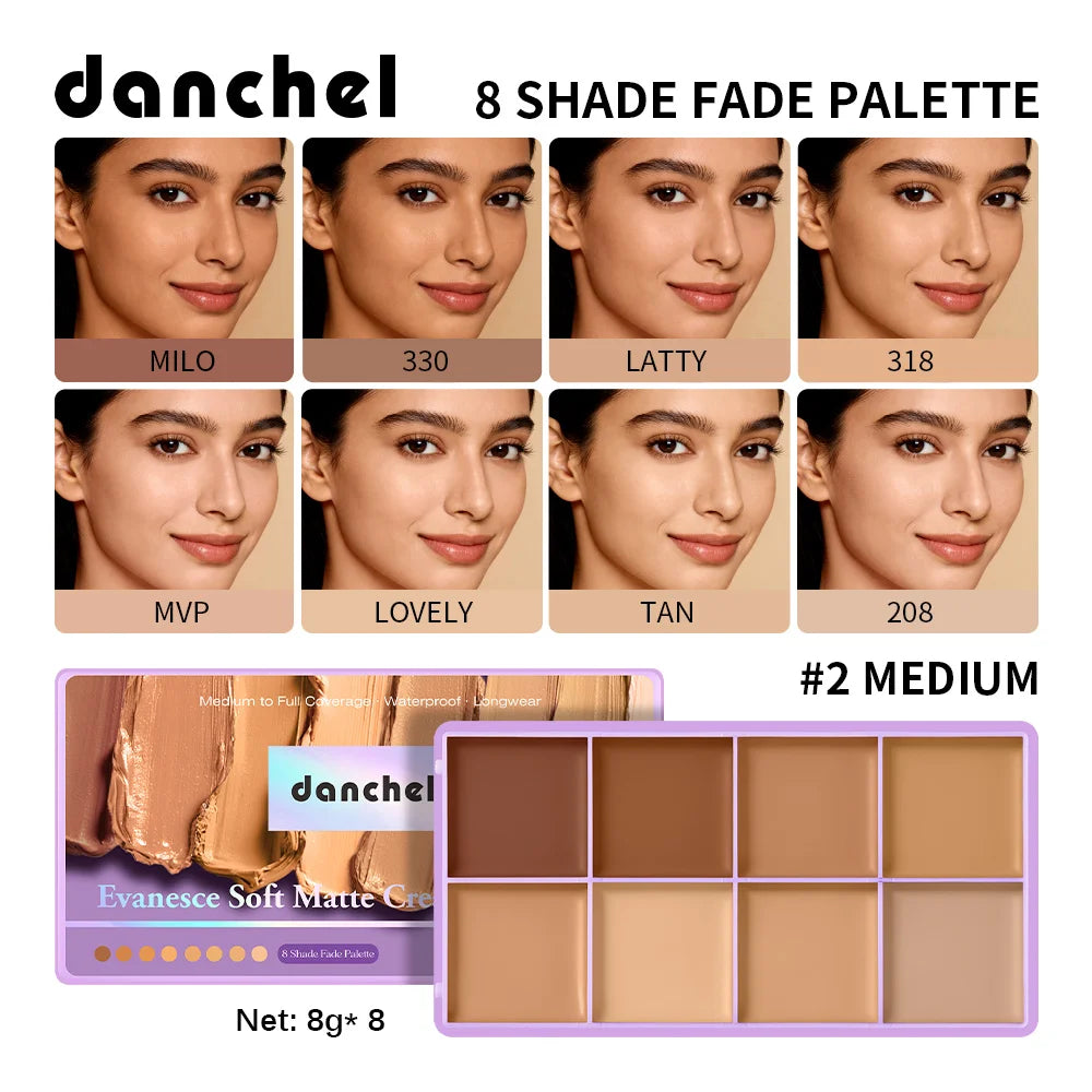 Cream Concealer Palette Full Coverage for Tattoos Scars & Dark Spots Cream Concealer Long-Wear Natural Flawless Soft Matte Makeu