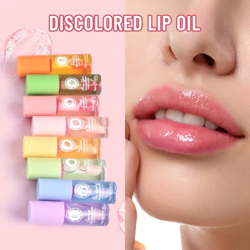 Water Light Lip Gloss Temperature Sensing Moisturizing Color Changing Lip Balm Peach Aloe Vera Brighten Repair Lips Oil Pomade