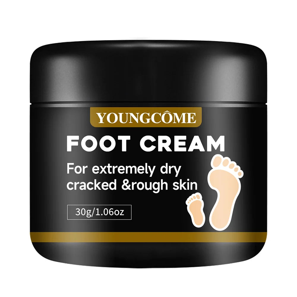YOUNGCOME Foot Cream for Extremely Dry Cracked Heels & Rough Skin, Intensive Moisturizing Balm, Deep Hydration Softening Foot Ca