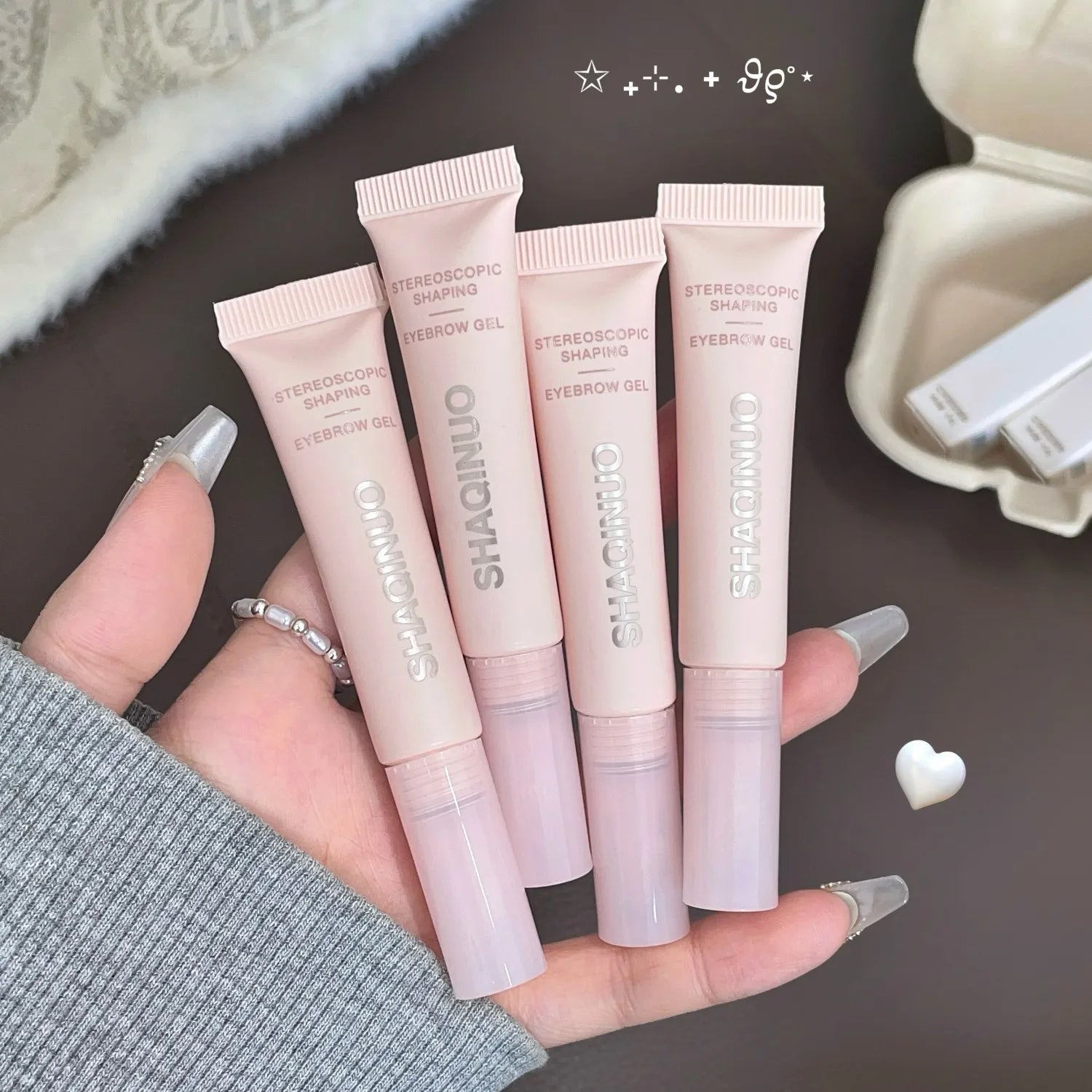 3D Lamination Brow Gel, SHAQINUO Waterproof & Smudge-Proof, Long Lasting Hold, Feathered Eyebrows, Affordable