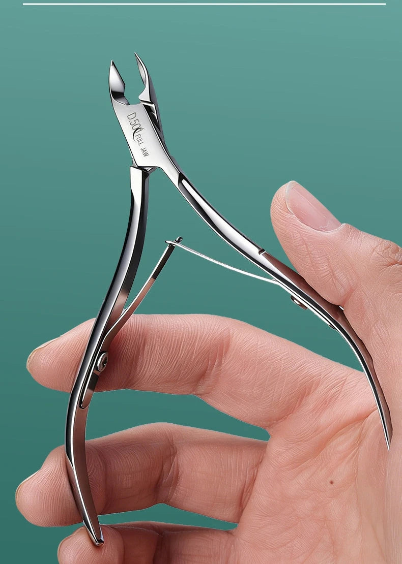 Nail Professional Stainless Steel Nail Cutter Scissor Nippers Muti Function Cuticle Pusher Remover Nail Care Manicure Tools