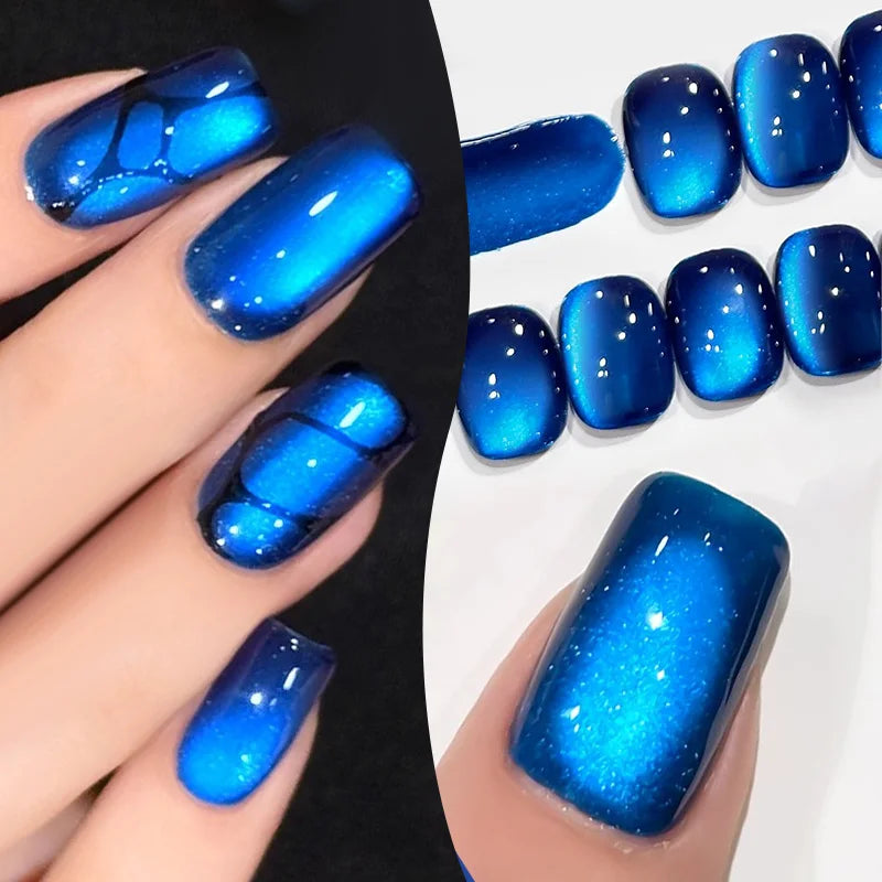 BORN PRETTY Rhine Klein Blue Cat Magnetic Eye Gel Polish 10ml Crystal Ultra Shine Soak Off UV LED Varnish DIY Manciure At Home