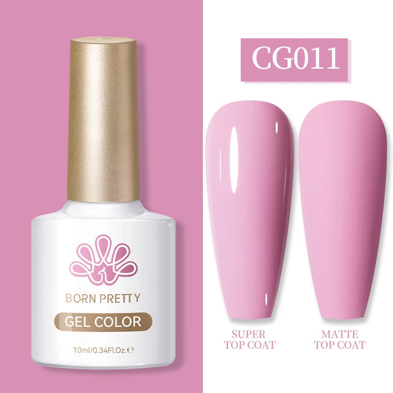 BORN PRETTY 10ml 24 Colors Gel Polish Green Purple Pink Nail Supplies Semi Permanent Varnish UV LED Soak Off Nail Long-Lasting