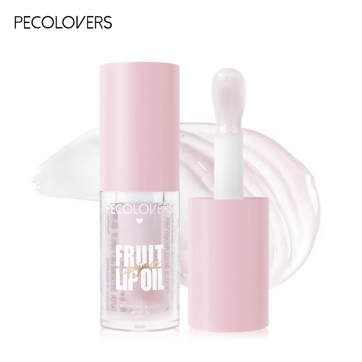 Glitter Plumping Lip Gloss Jelly Strawberry Moisturizer Fruit Lip Oil Transparent Fullness Lip Tint Gel Soft Tube Makeup LipCare