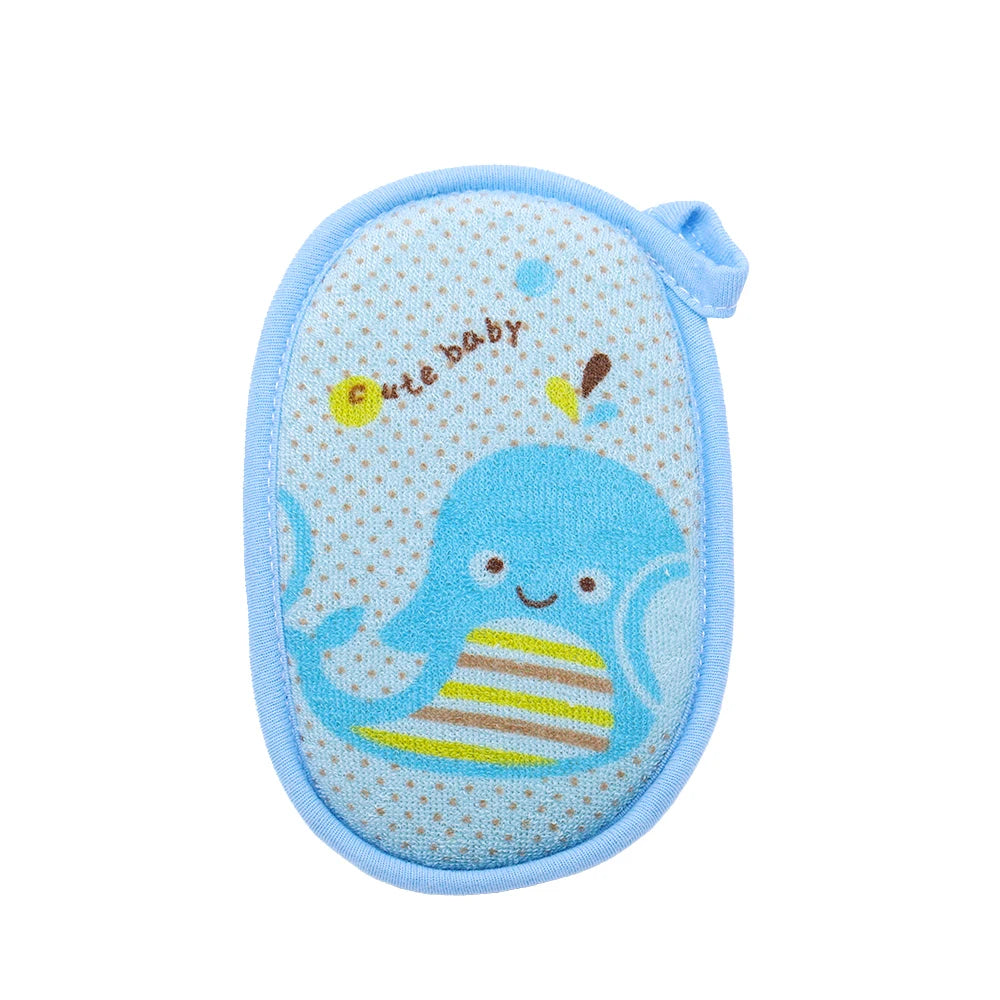 1 Piece Cartoon Animals Towel Fabric Baby Accessories Bath Brushes Soft Newborn Soft Cartoon Bear Children Infant Spong Enfant