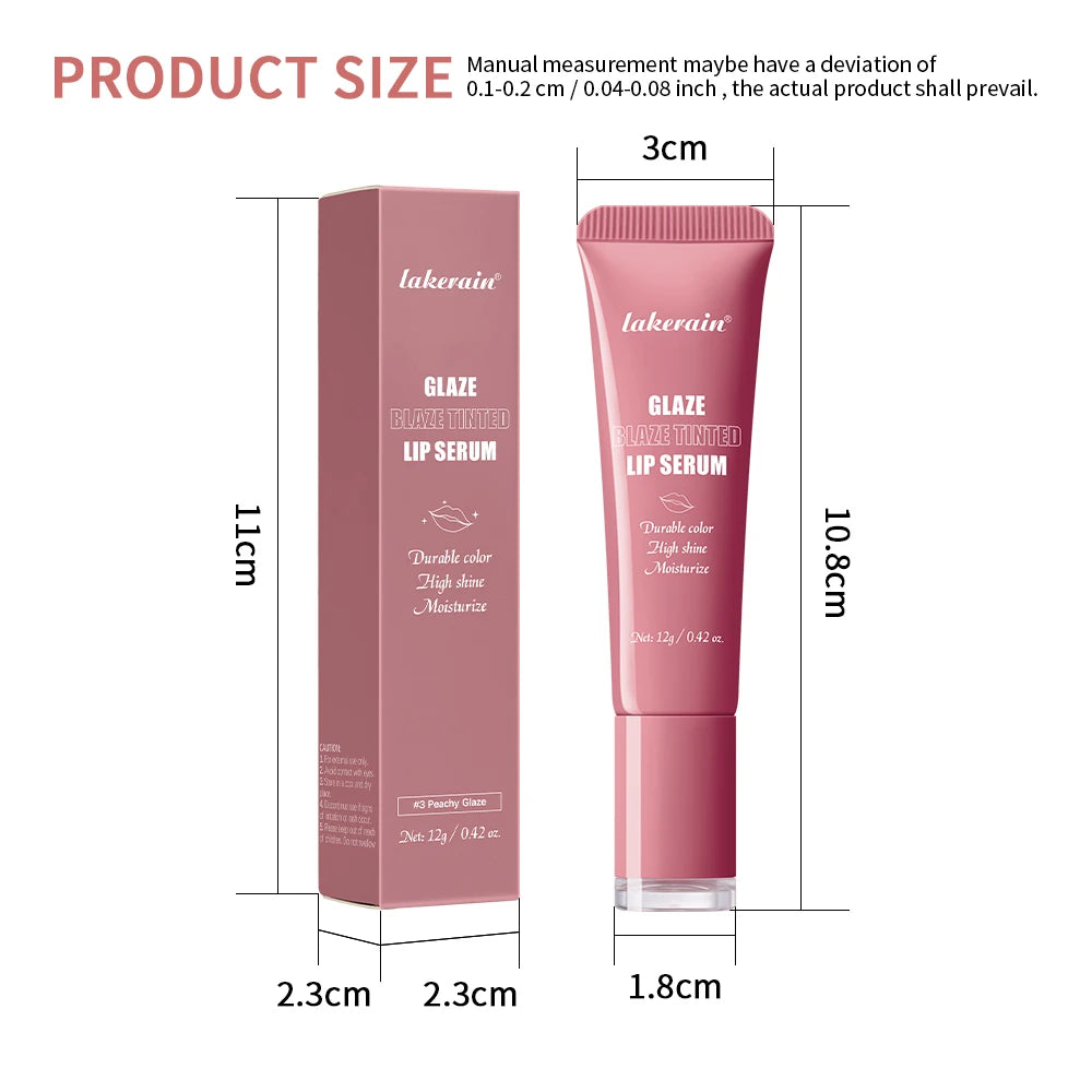 6 Colors Lip Gloss Glowy Balm Tinted Lip Moisturizer Repairing Nourishing Lip Tint Glow Liquid Lip Gel Hydrating Lips Care