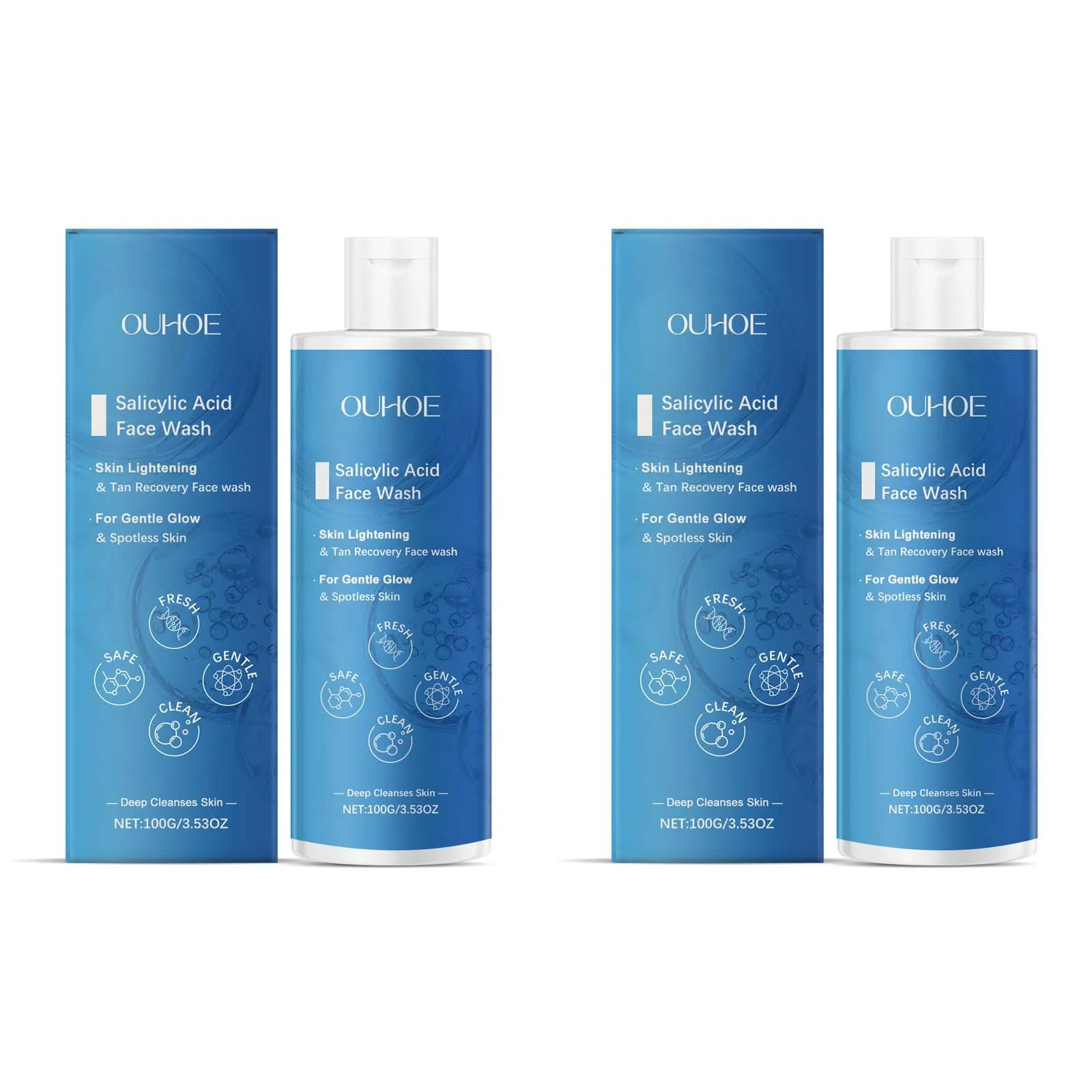 Salicylic Acid Facial Cleanser Acne Treatment Moisturizing Oil Control Skincare Face Wash Cleansing Pore Hydrating Skin Care