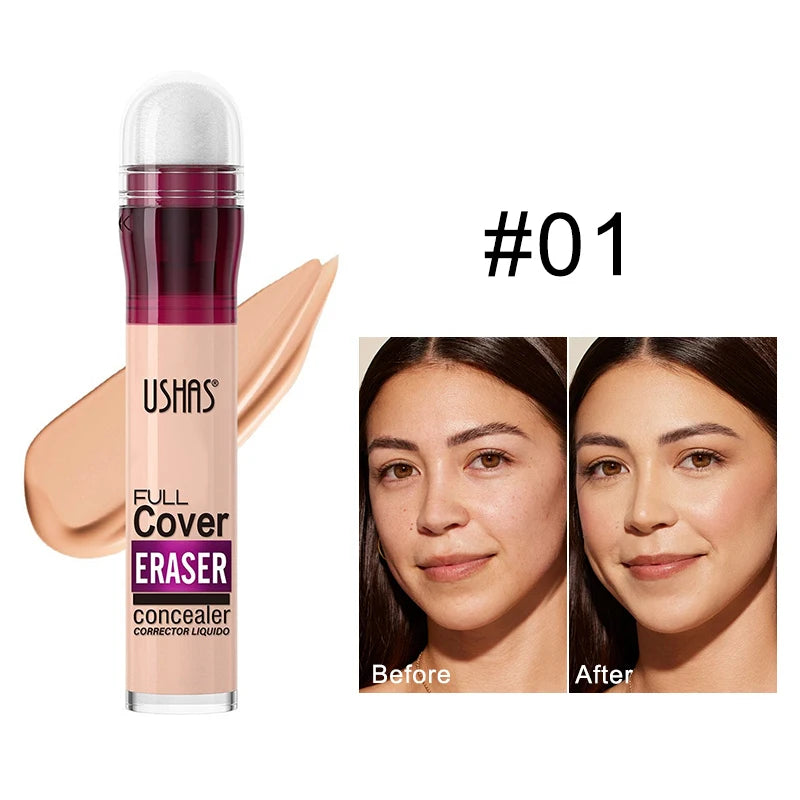Sponge Head Concealer for Dark Circles, Tears, Freckles, Acne, Dark Circles, Pigmentation and Blemishes, Creating Natural Skin