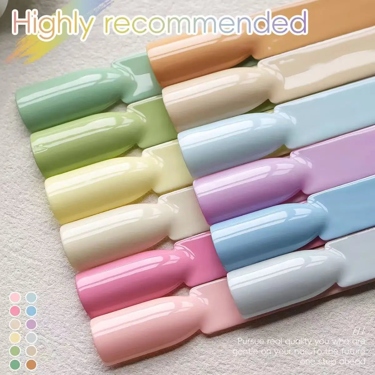 XEIJAYI Macaroon Gel Nail Polish Set 12 Colors High Gloss Shine Long-Lasting UV LED Soak Off Gel Non-Alcohol Formula Nail Art