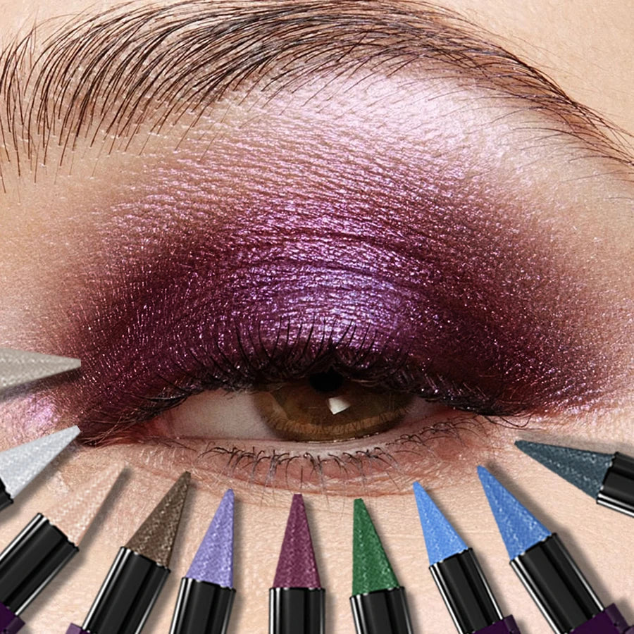 25 Color 1PC Pearl Eyeshadow Stick Waterproof Long Lasting Glitter & Matte Color Eye Shadow Makeup Face Highlight Cosmetics Gift