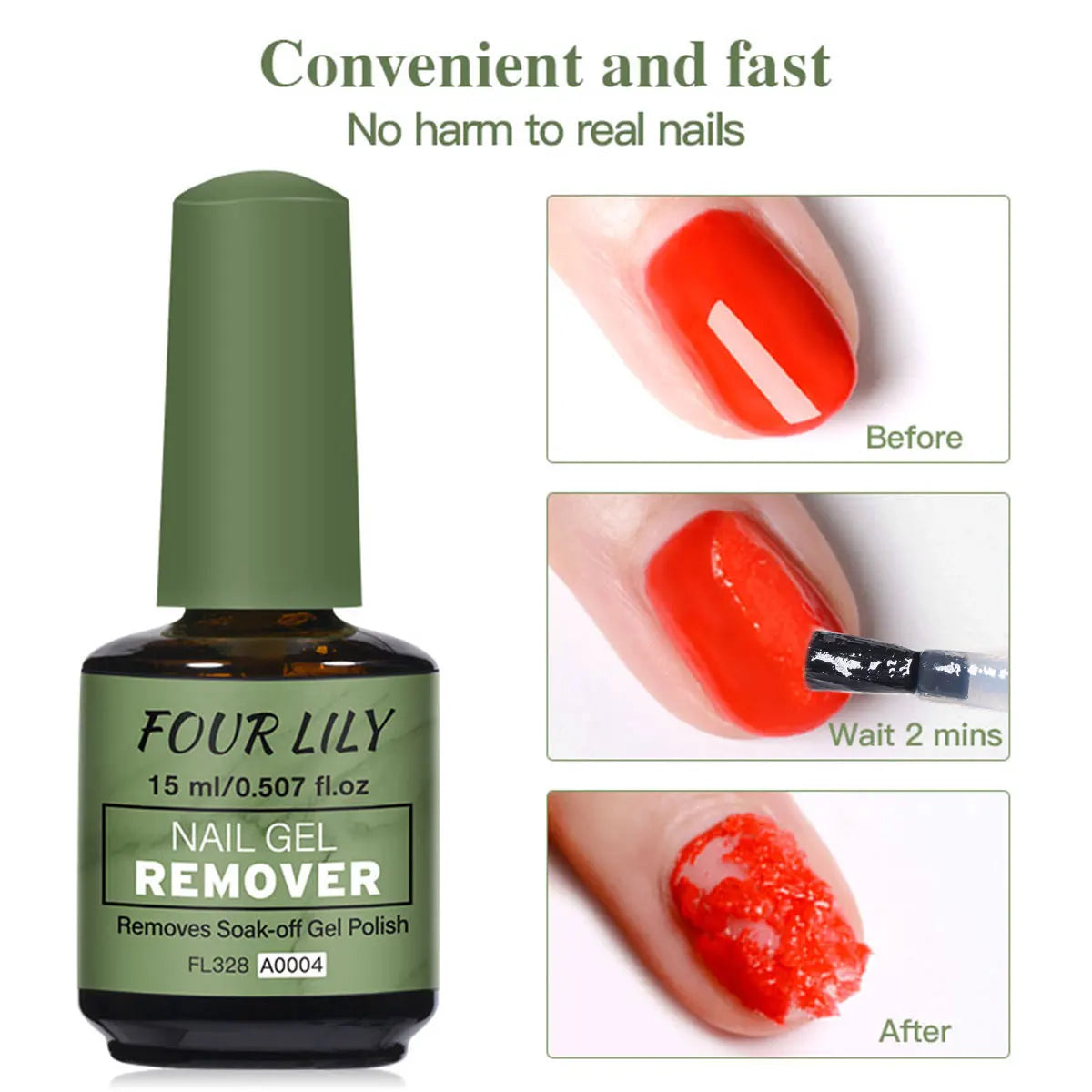 15ml Magic Nail Gel Remover Just 3 Minutes Fast Soak-off Removers No Harm to Real Nails Glass Bottle Packing Nail Art Vernis