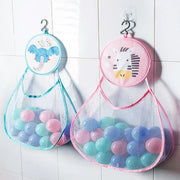 New Cute Animal Bath Toys Kids Baby Tidy Storage Suction Bathroom Bathtub Doll Hanging Bag Basket Mesh Storage Bag Water Toys