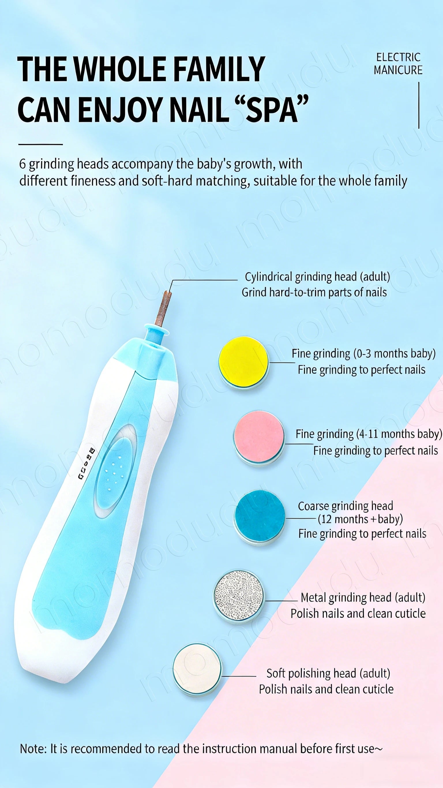 Multifunctional Electric Baby Cutter Trimmer Manicure Tool Set Baby CareNail Trimmer Baby Nail File Clippers Toes Fingernail
