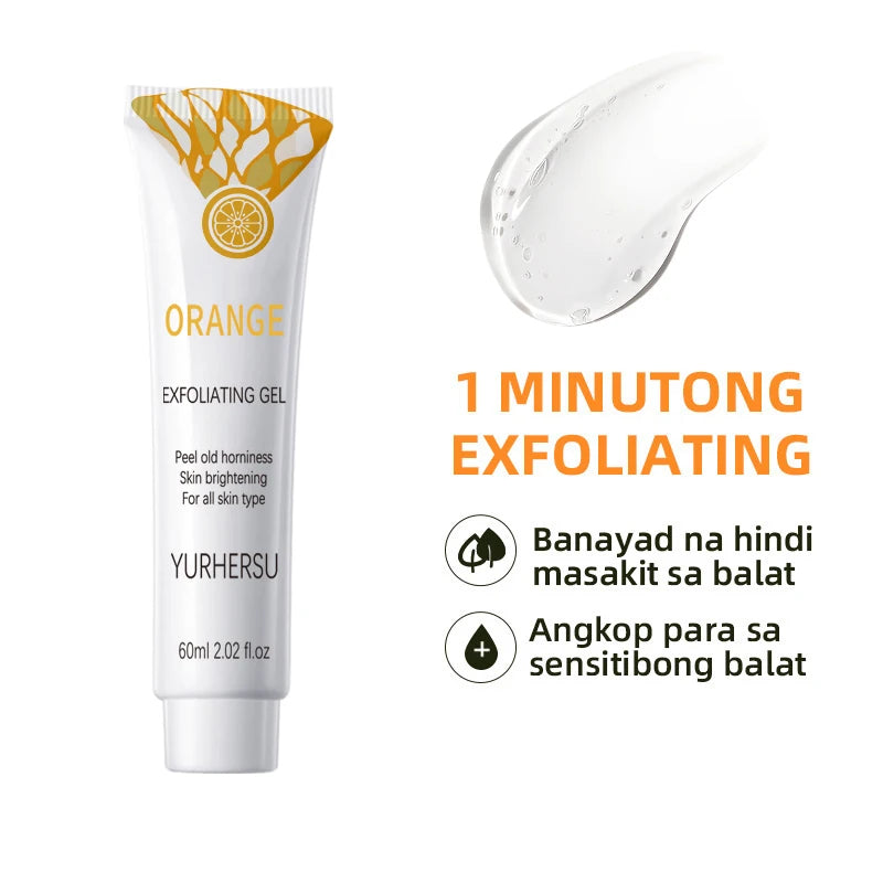 Exfoliating Gel Scrub - Instant Dead Skin Roll Off, Blackhead & Pore Cleanser, Brightening Facial Wash, For All Skin, 60ml