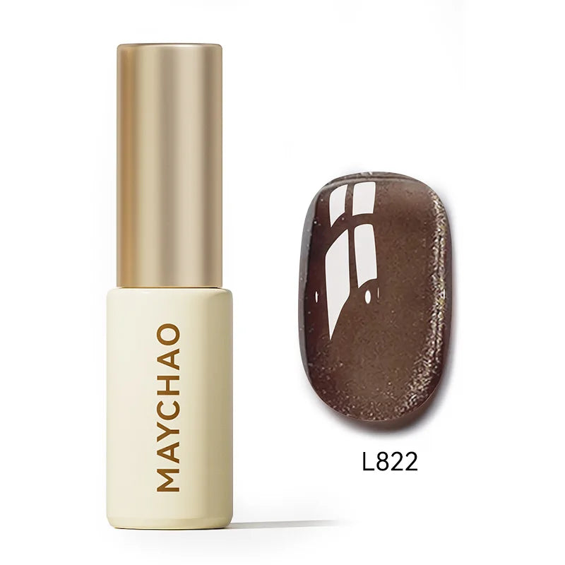 MAYCHAO 5ML Gel Nail Polish 9D Laser Diamond Glitter Cat Eye Gel Semi-Permanent Soak Off UV LED Gel Nail Manicure Tools Nail Art