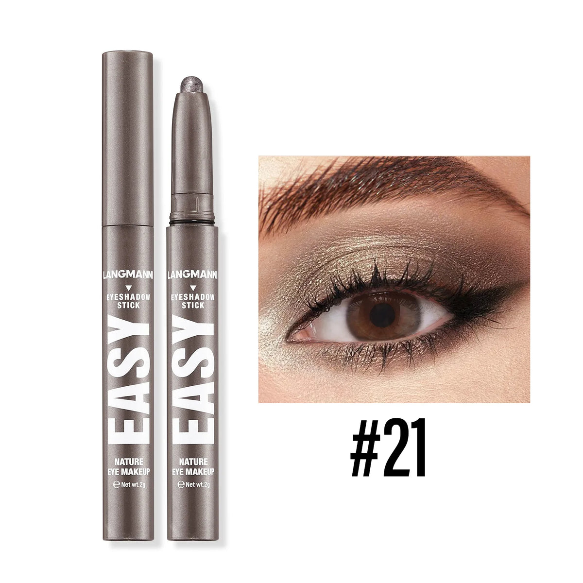 Multi Color Matte Pearlescent Eye Shadow Stick, Eyeliner Pen And High Light Pen, Smooth And Natural Color