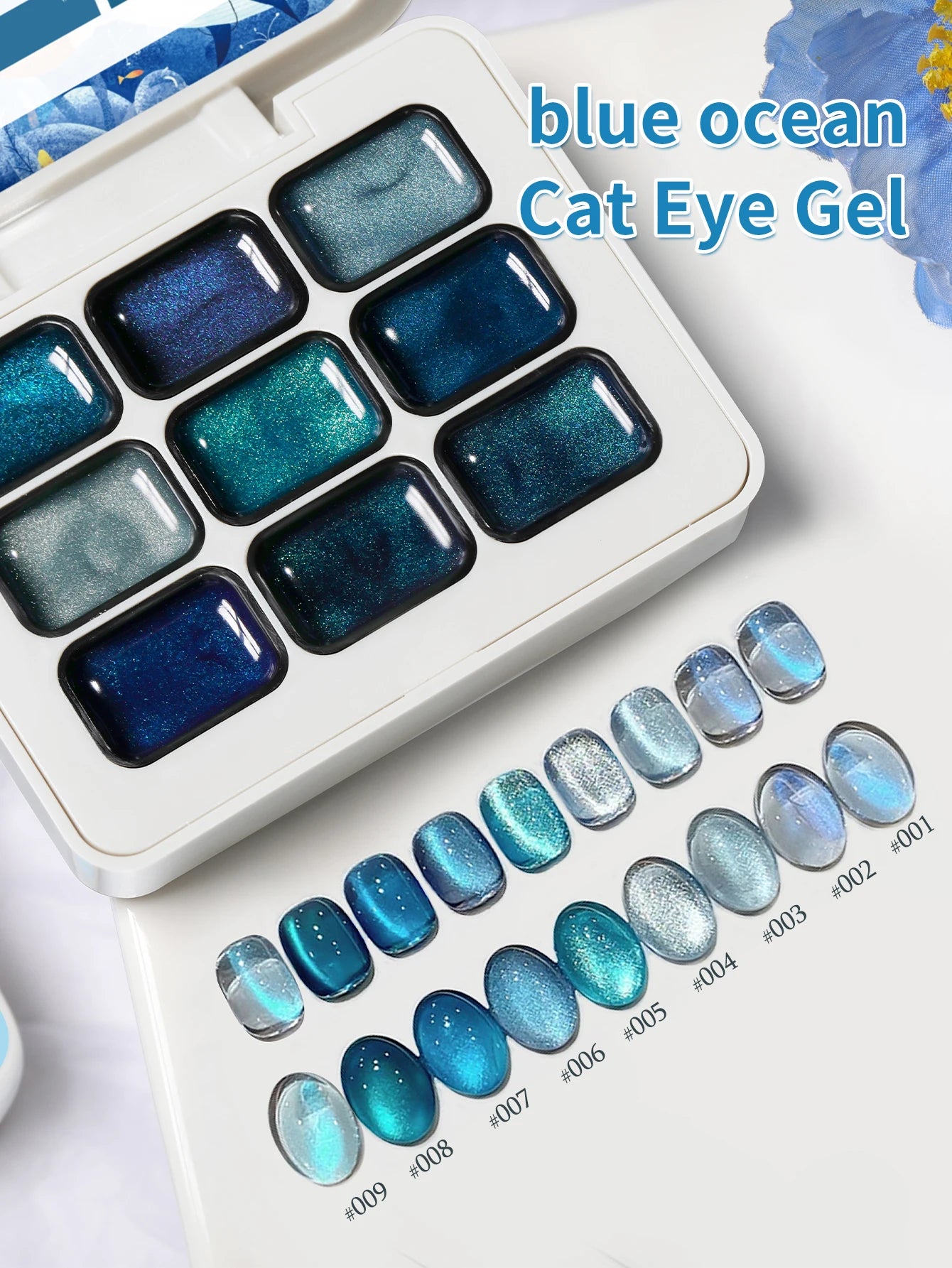9 Colors Patting Glue Smudge Canned High Saturation Popular Semi-Solid Nail Polish Glue Nail Salon Special