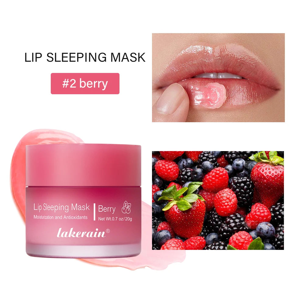 Lip Sleeping Mask Nourishing Overnight Lip Treatment Vitamin C Moisturizer Butter Hydrating Dry Flaky Lips Skin Care