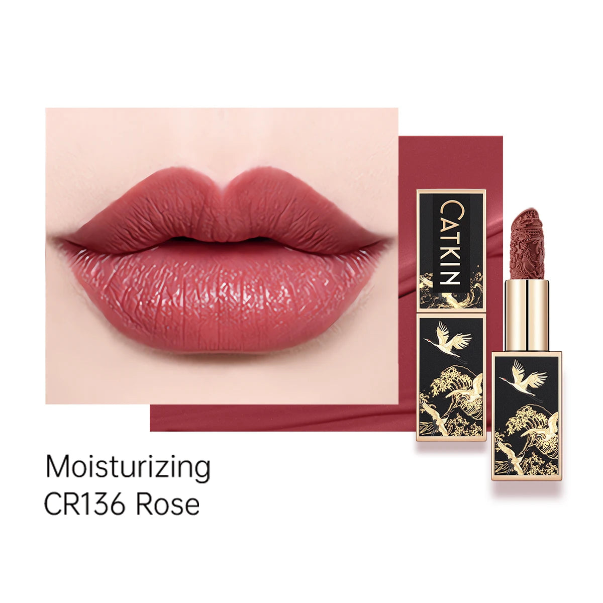 CATKIN Makeup Velvet Matte Lipstick, Hydrating Long‑Lasting Creamy Smooth, for Halloween Cosplay & Party Lip Looks