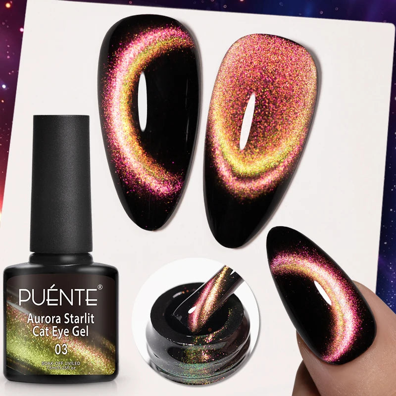 PUENTE 5ml Flower Fairy Gel Nail Polish Pink Blue Purple Natural Dried Flowers Gel For Nail Art Soak Off UV Varnish For Manicure