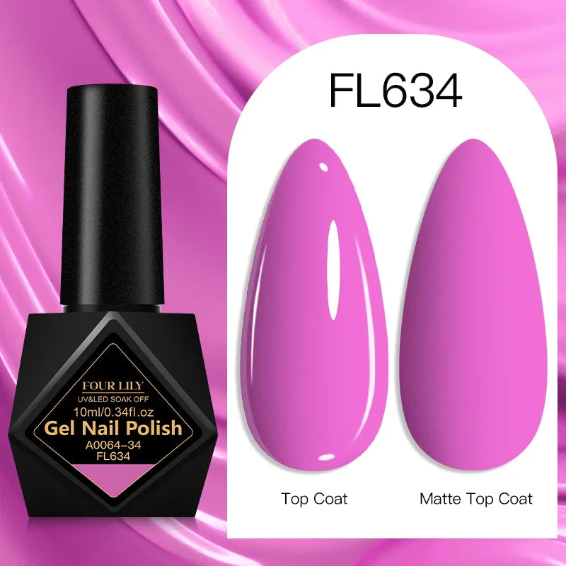 10ml Gel Nail Polish 162 Colors Nail Supplies Vernis Semi Permanent Nail Art Manicure Soak Off LED UV Gel Nail Varnishes Summer