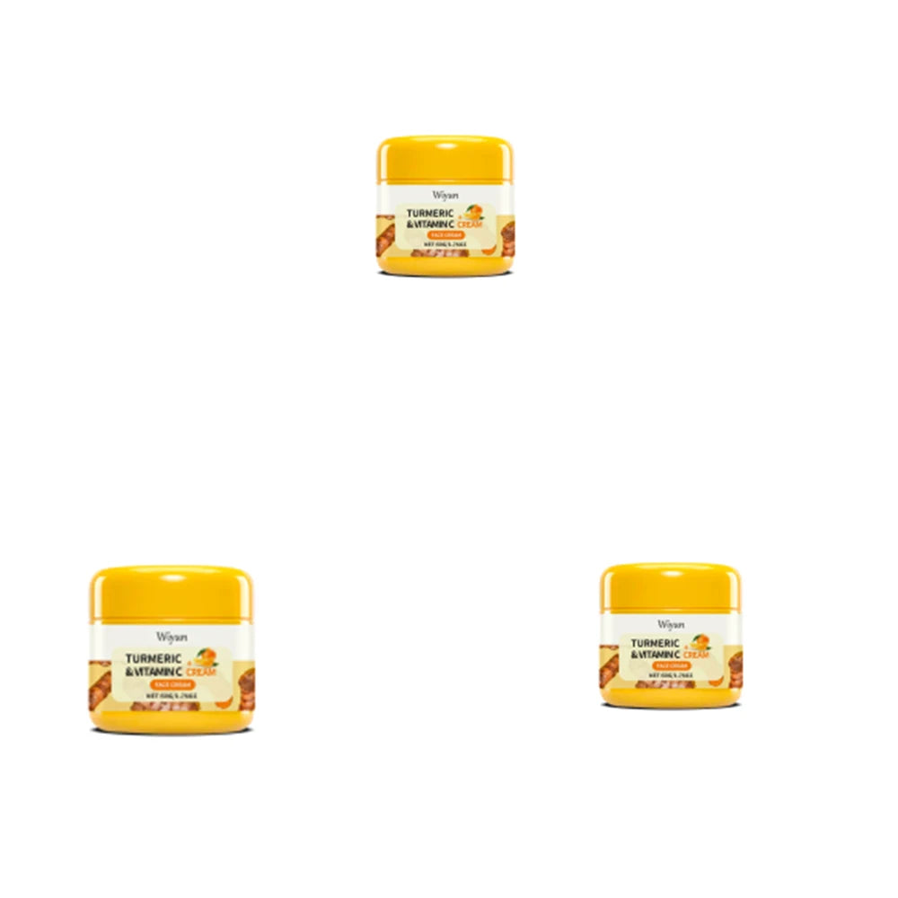 Turmeric Brightening Cream Fade Dark Spots Remove Pigmentation Smooth Fine Lines Lightening Lifting Moisturizing VC Facial Cream