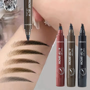 AIYI 4-Prong Eyebrow Pencil Waterproof Microblading Long Lasting Natural Smudge Proof Brow Pen