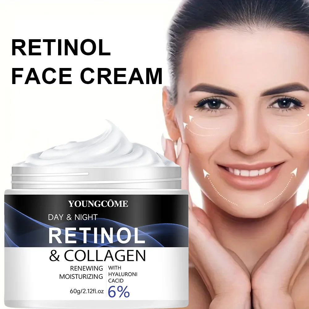 YOUNGCOME Retinol Face Cream Anti-wrinkle  Moisturizing Brightening Hydrating Smooth Wrinkles Firming Facial Face Skin Care
