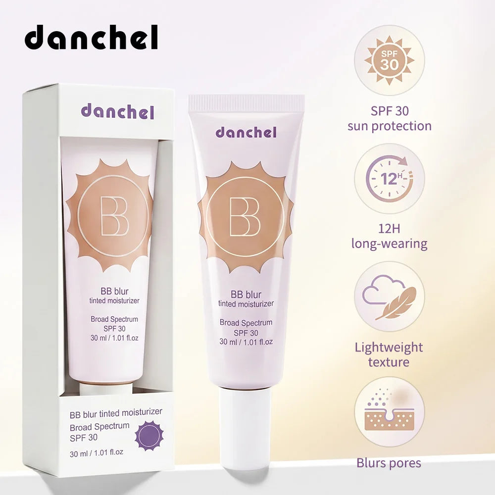 Matte Tinted Moisturizer BB Cream Long-Lasting Smooth Foundation Base Medium Coverage Blur Pores Even Skin Tone Non-greasy Makeu
