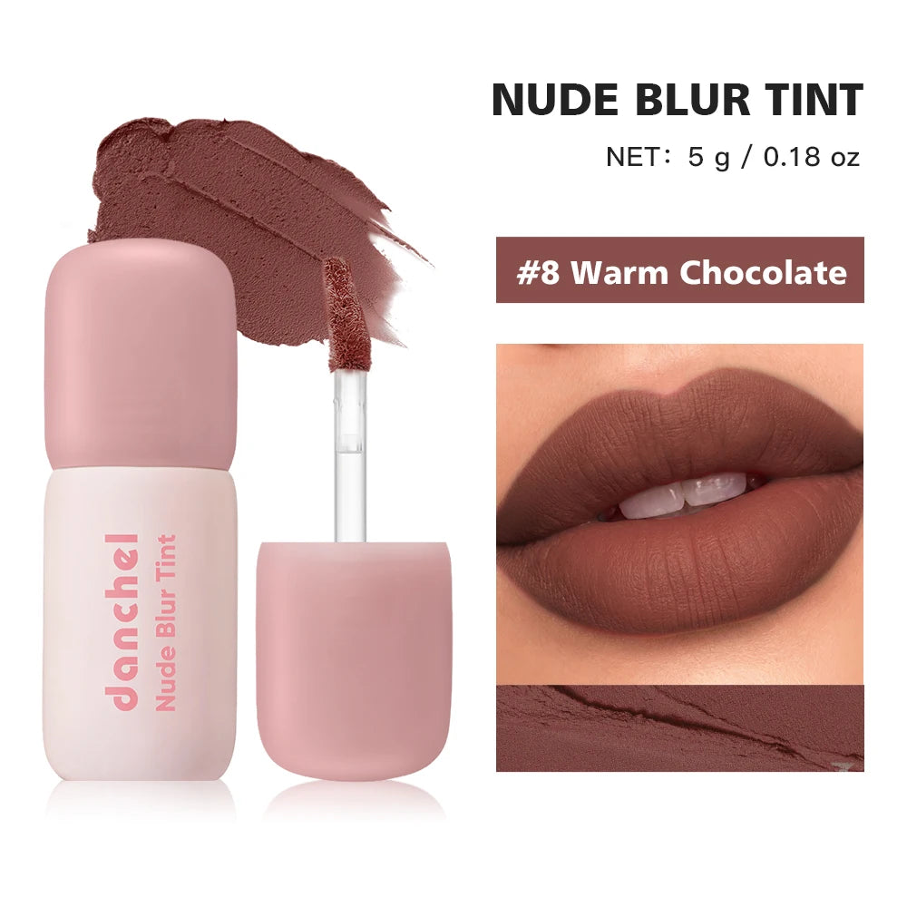 K‑Beauty Nude Blur Tint 15 Light Apricot 2‑in‑1 Lip & Cheek Stain Soft‑Focus Matte Long Lasting Waterproof Korean Lip Makeup