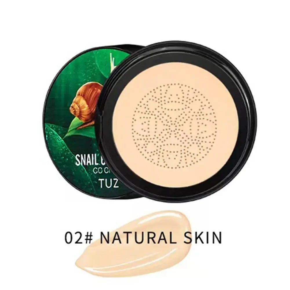 Mushroom Cc Cream Snail Collagen Air Cushion Face Beauty Concealer Cosmetic And Moisturizing Base Nourishing Makeup P9s2