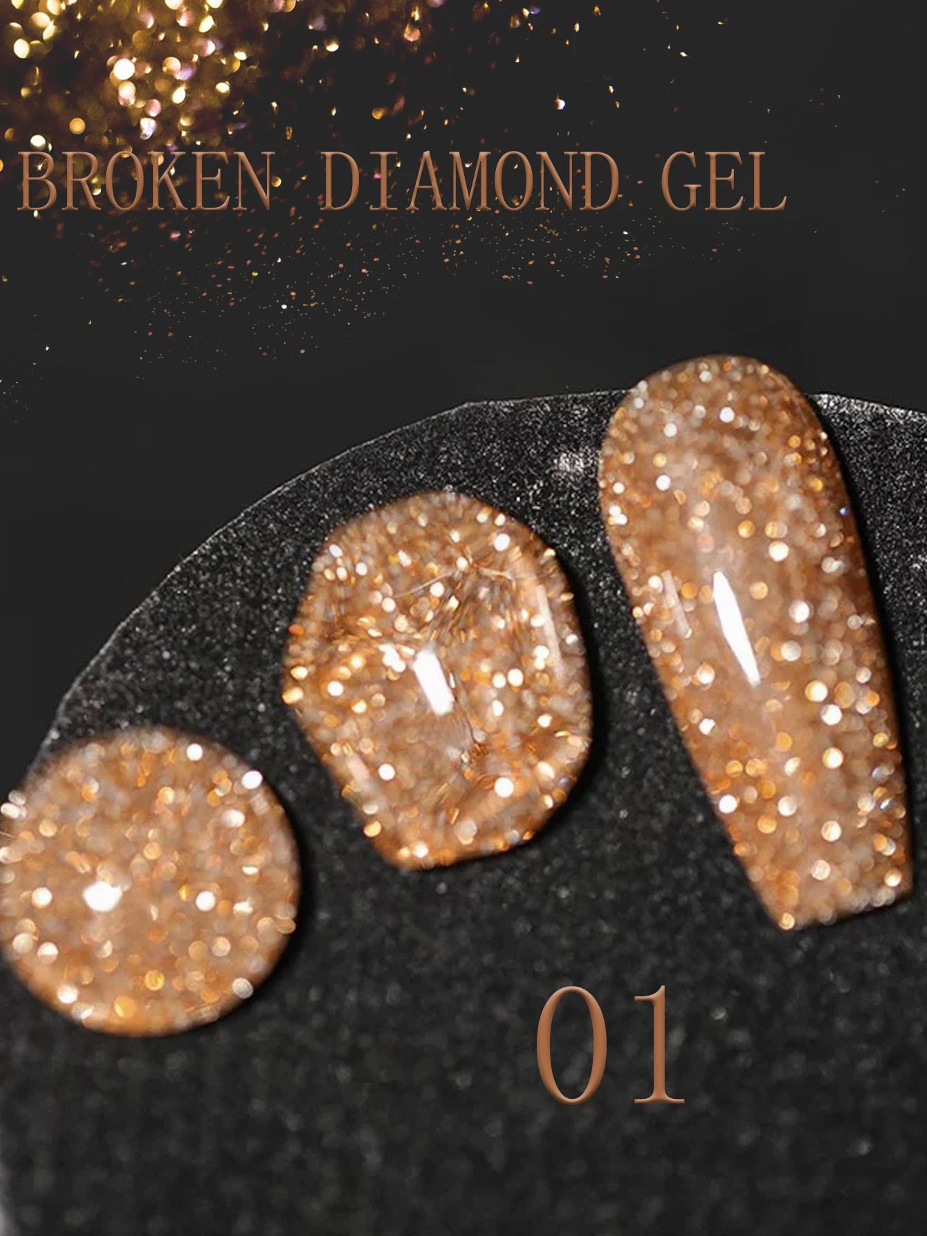 MIANEL 12ML Rock Sugar Crushed Diamond Gel Nail Polish Pink Glitter Nail Polish Top Selling Pink Nails Summer Nails 1-12pcs