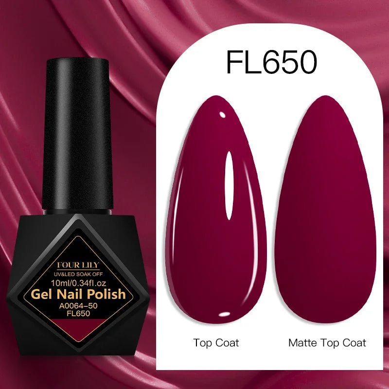 10ml Gel Nail Polish 162 Colors Nail Supplies Vernis Semi Permanent Nail Art Manicure Soak Off LED UV Gel Nail Varnishes Summer