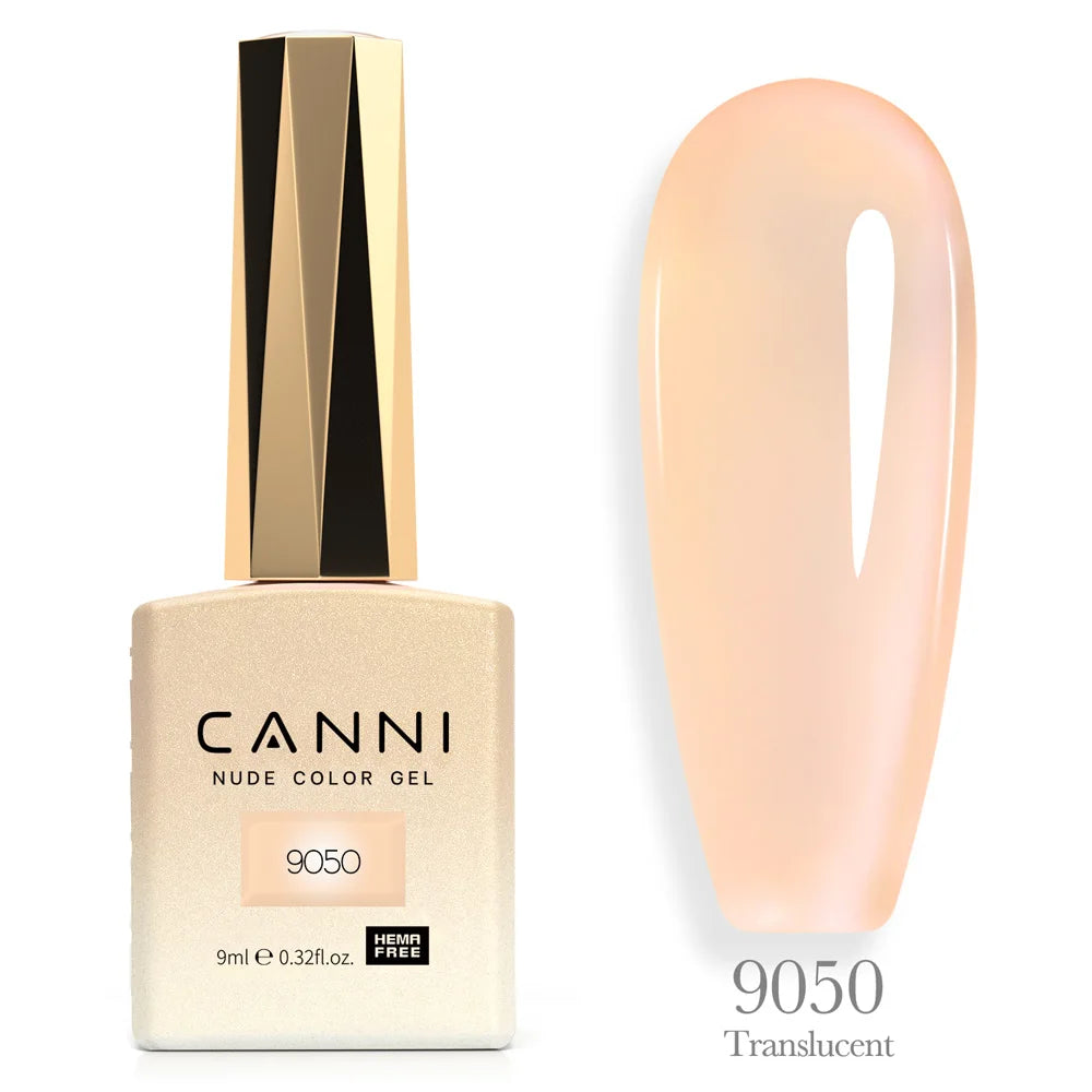 Canni TPO FREE Nail Gel Polish 9ml Jelly Color Transparent Semi Permanent Natural Nude Collection French Nail Gel Lacquer