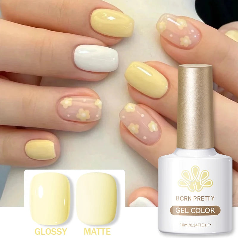 BORN PRETTY 10ML Nail Gel Polish Soak Off UV LED Semi Permanent Nail Salon Home Design French Nails Manicure Gel Nails