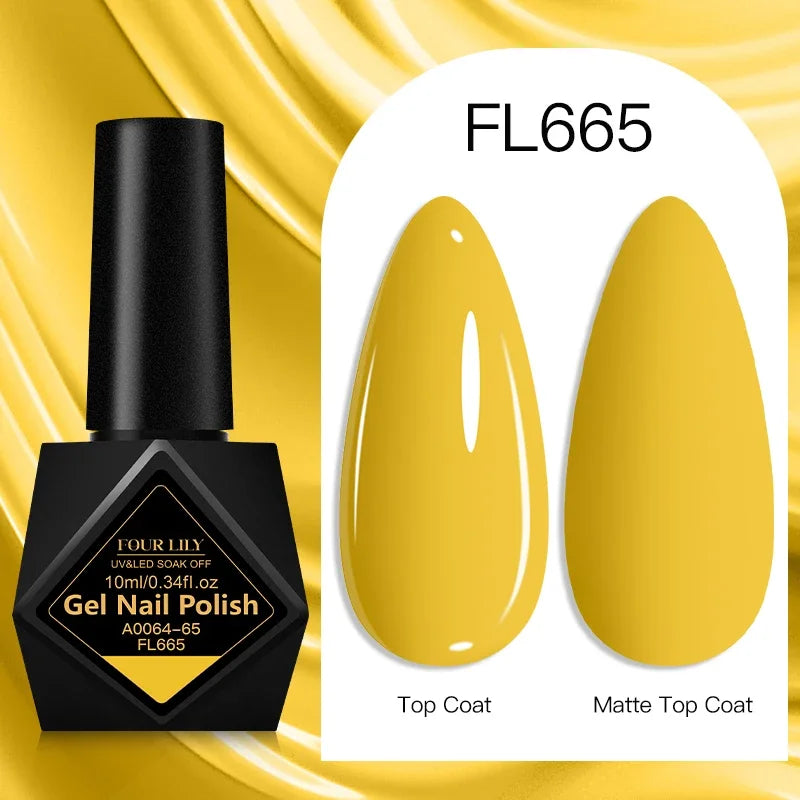 10ml Gel Nail Polish 162 Colors Nail Supplies Vernis Semi Permanent Nail Art Manicure Soak Off LED UV Gel Nail Varnishes Summer