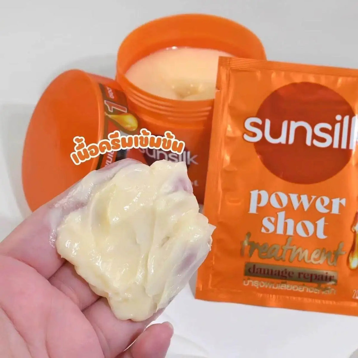 Thai Sunsilk Hair Mask 10x20ml Sachets, Repairs & Smooths Damaged Frizzy Hair, Nourishing Leave-In Conditioner